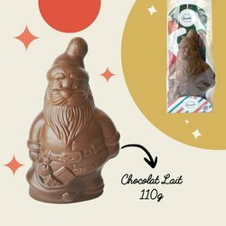 Père-Noël en chocolat Moulage Père Noël Grand modèle de 110g