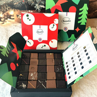 Coffret Pralin&eacute;s et Ganaches - No&euml;l