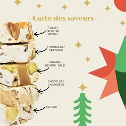 Assortiments de nougats pr�sents dans le coffret