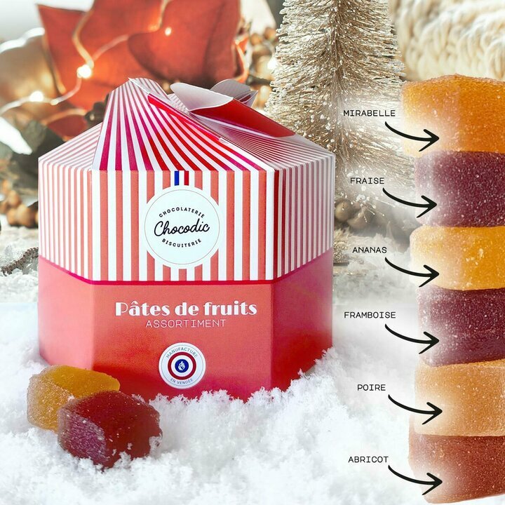 Coffret Cadeau de No�l de p�tes de fruits