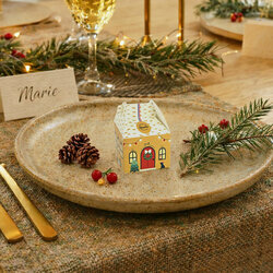 Convive maison - Vendu à l'unité - Noël Maison Convive or