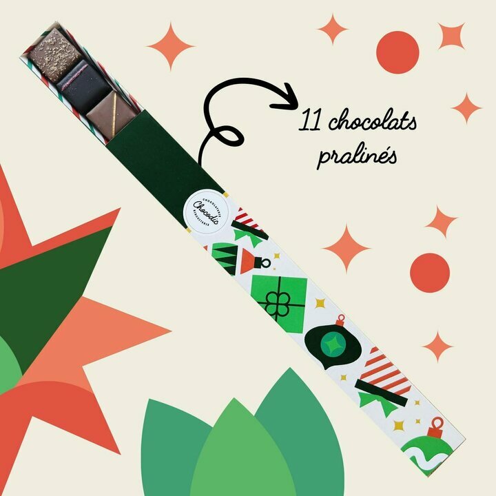Coffret Chocoexp�rience de No�l 11 chocolats pralin�s