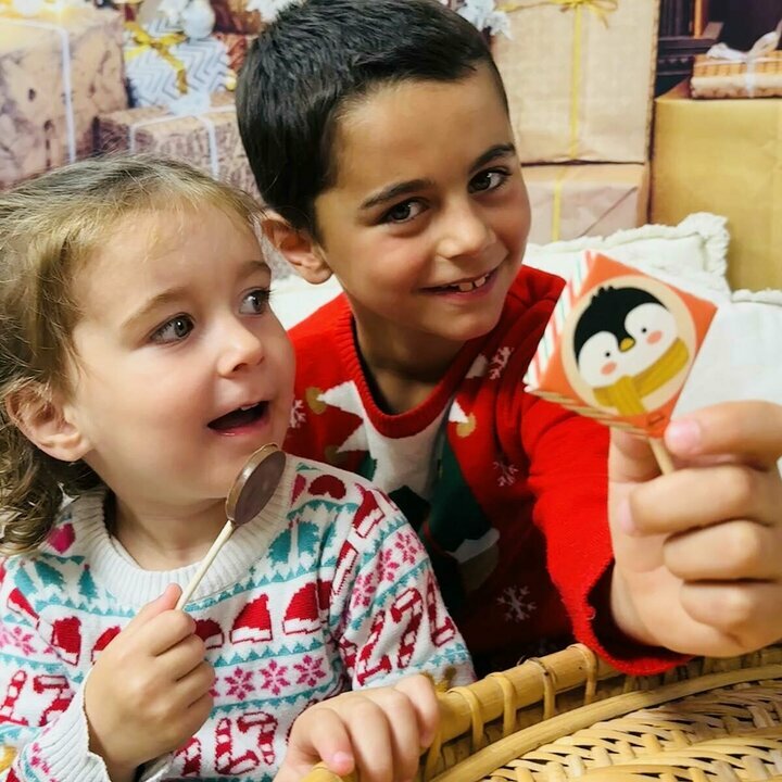 Sucette en chocolats de No�l visuel al�atoire