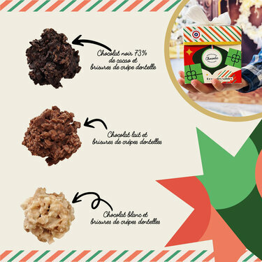 Cube cadeau Roses des Sables - No&euml;l