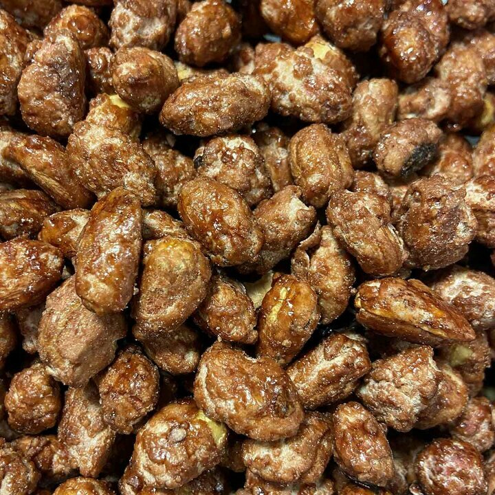 Sachet de cacahu�tes caram�lis�es de No�l