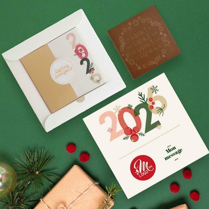 Carte � Croquer Couronne de f�te - Entreprise th�me Typo festive