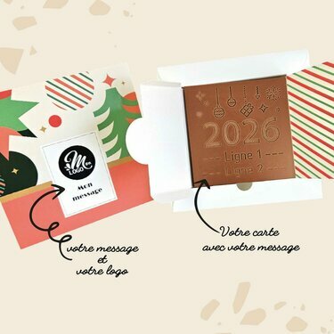 Carte &agrave; Croquer Mod&egrave;le 2026 - Collection No&euml;l Entreprise