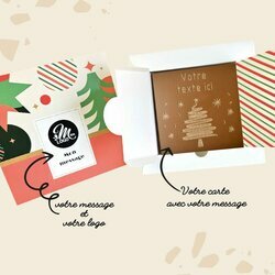 Composition et personnalisation Carte � Croquer Sapin - Entreprise