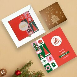 Carte � Croquer Sapin - Entreprise th�me Pop Rouge
