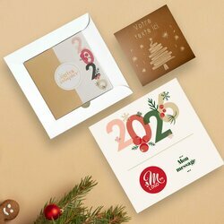 Carte � Croquer Sapin - Entreprise th�me Typo festive