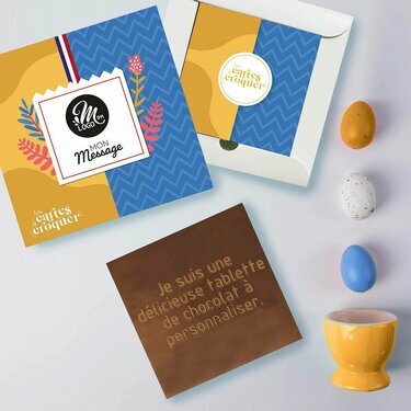 Carte &agrave; Croquer Message - Collection P&acirc;ques Entreprise