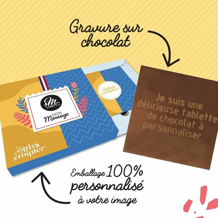 Carte � Croquer Message Choc de P�ques pour les entreprise