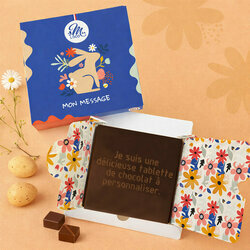 Carte � Croquer Message Th�me Fleurs - Collection P�ques Entreprise