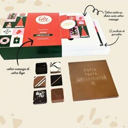 Coffret Duo Carte � Croquer Message - Collection No�l Entreprise