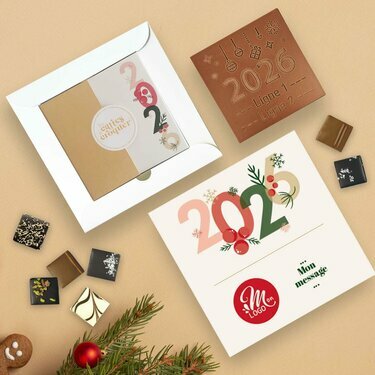 Coffret Duo Carte &agrave; Croquer 2026 - Collection No&euml;l Entreprise