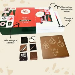 Coffret Duo Carte � Croquer Boules de No�l - Collection No�l Entreprise