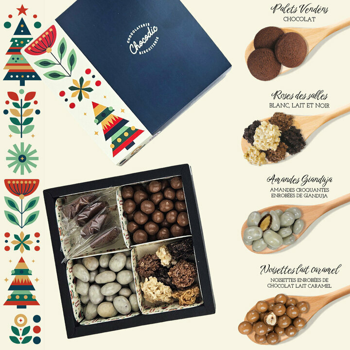 Coffret Chocolaté - Noël Composition du Coffret Chocolaté de Noël