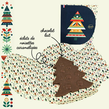 Sapin de No&euml;l en chocolat - No&euml;l