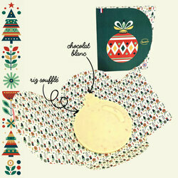 Boule de Noël en chocolat - Noël Composition Boule de Noël en chocolat - Noël
