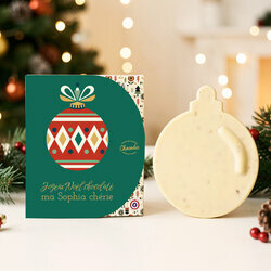 Boule de Noël en chocolat - Noël Boule de Noël en chocolat boîte personnalisée