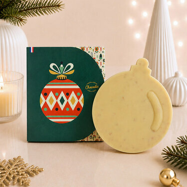 Boule de No&euml;l en chocolat - No&euml;l
