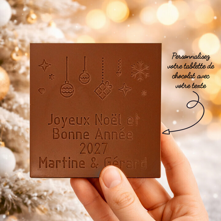 La Carte à Croquer de Noël Personnalisable La Carte à Croquer de Noël personnalisé