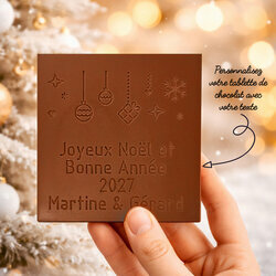 La Carte à Croquer de Noël Personnalisable La Carte à Croquer de Noël personnalisé