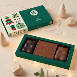 Coffret Douceur Carte à Croquer Message - Collection Noël Entreprise Coffret Douceur Carte à Croquer Message - Collection Noël Entreprise thème Noël Géométrique