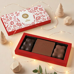 Coffret Douceur Carte à Croquer Message - Collection Noël Entreprise Coffret Douceur Carte à Croquer Message - Collection Noël Entreprise thème Feuillage