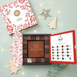 Coffret Empreinte Gourmande Carte à Croquer Message - Collection Noël Entreprise Coffret Empreinte Gourmande Carte à Croquer Message - Collection Noël Entreprise thème Feuillage