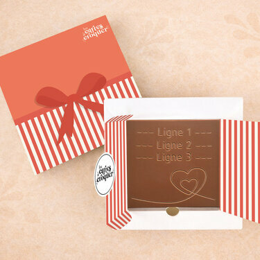Carte &agrave; Croquer - Mod&egrave;le Double Hearts