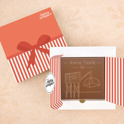 Carte � Croquer - Mod�le P�cherie Chocolat Lait Coffret Mod�le Cadeau