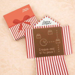 Prête à Croquer - Modèle Pac-Man Prête à Croquer - Modèle Pac-Man Chocolat Lait Enveloppe Cadeau