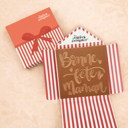 Pr�te � Croquer - Mod�le Bonne F�te Maman Chocolat Lait Enveloppe Cadeau