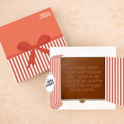 Pr�te � Croquer - Mod�le La force Chocolat Lait Coffret Cadeau