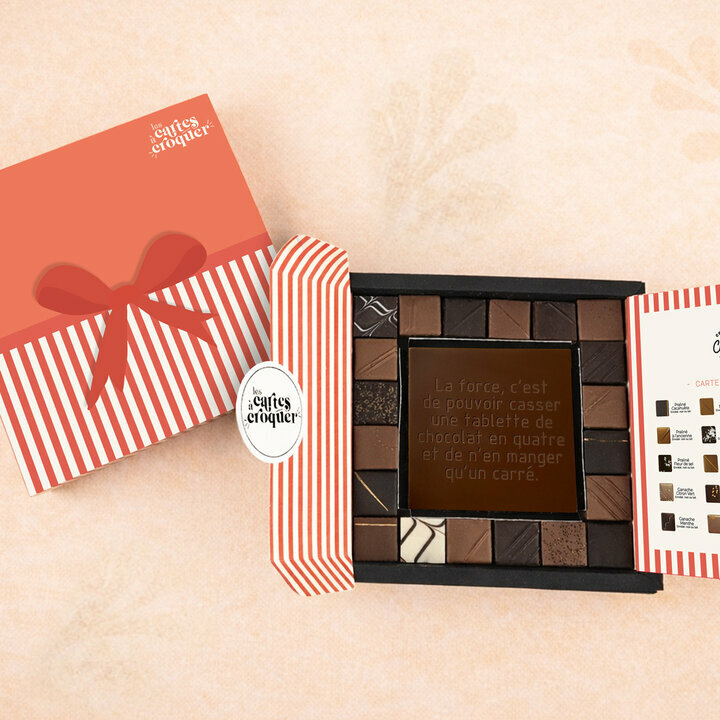 Coffret Empreinte Gourmande Chocolat Noir Mod�le Cadeau