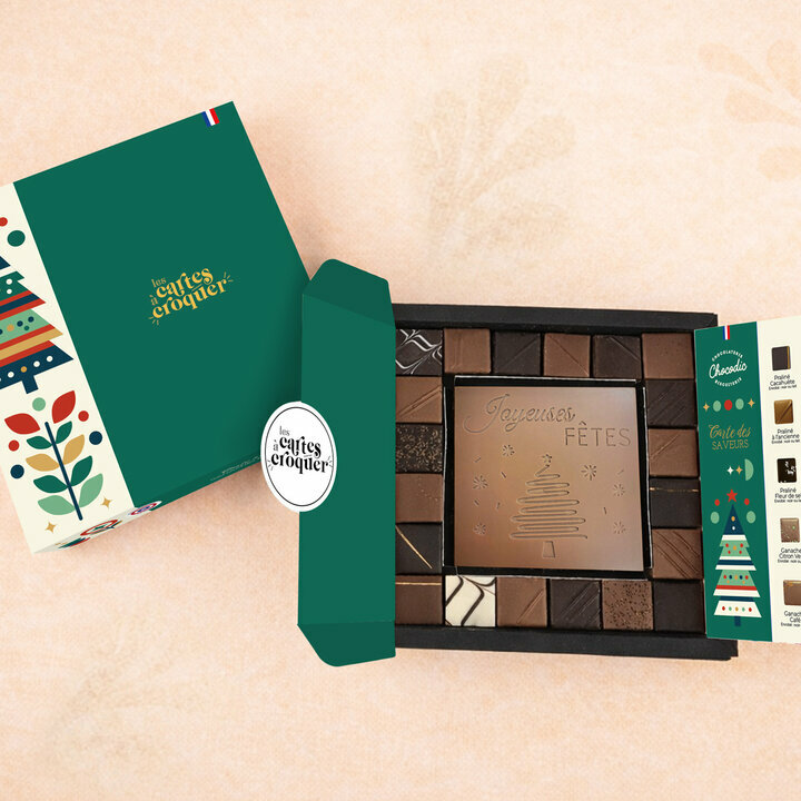 Coffret Empreinte Gourmande - Collection No�l Pr�te � Croquer Joyeuses F�tes Chocolat lait