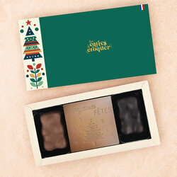 Coffret Douceur Chocolat - Collection No�l Pr�te � Croquer Mod�le Joyeuses F�tes Chocolat Lait