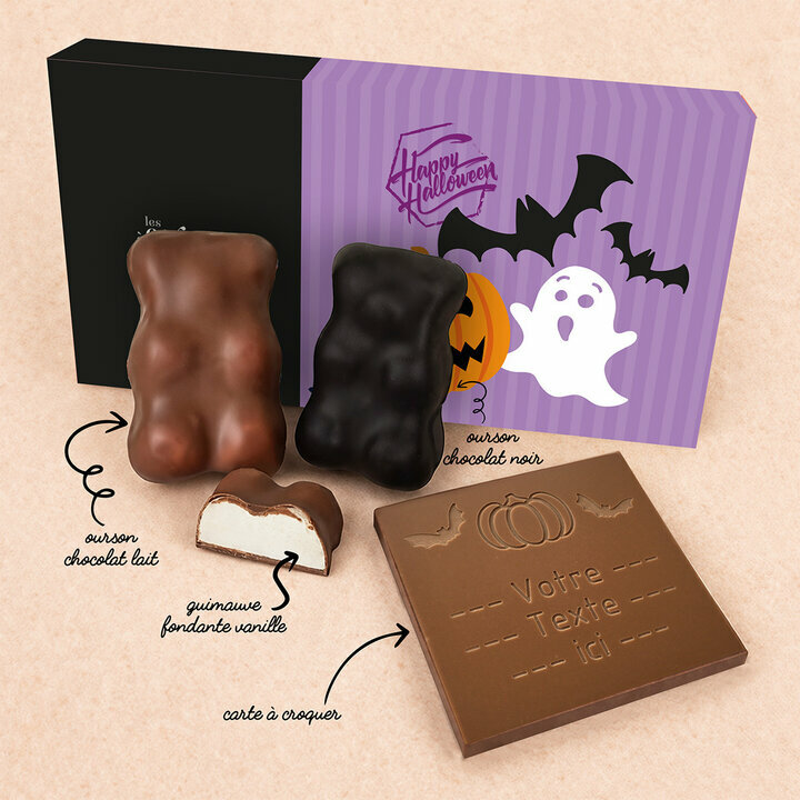 Coffret Douceur Chocolat - Collection Halloween Composition Coffret Douceur Chocolat - Collection Halloween